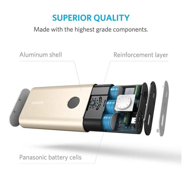 ANKER POWER BANK 10050MAH V3 GOLDEN